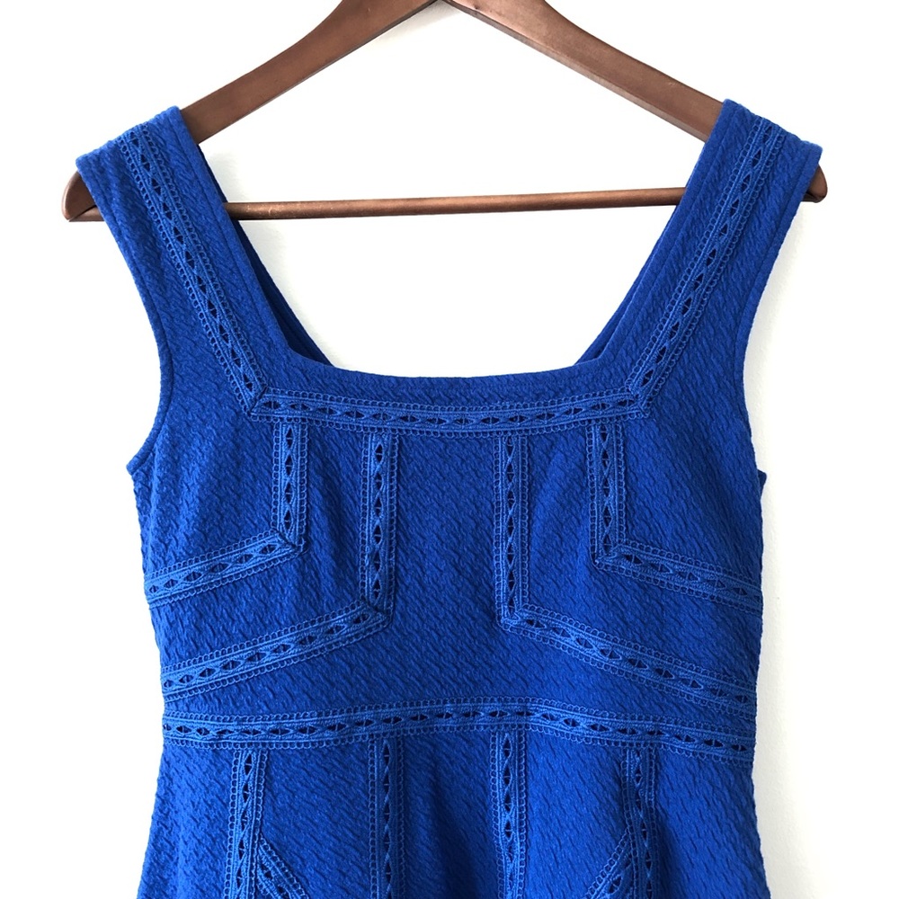 Maeve Blue Emma fit and flare dress